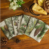 Napkins SHADY CONIFERS / 6-pack MIX