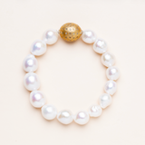 Precious Pearls with Gold Plated & Diamond Bead