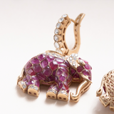 Rubies, Diamonds and 24K Gold Earrings