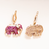 Rubies, Diamonds and 24K Gold Earrings