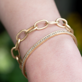 18K Solid Gold Link Bracelet