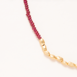 Ruby Beaded Necklace