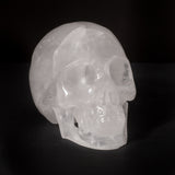7" Clear Quartz Skull