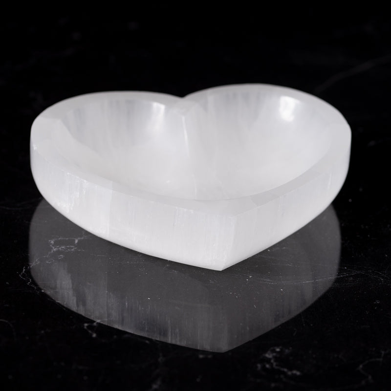 Selenite Heart Bowl