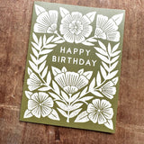 "Happy Birthday," Greeting Card