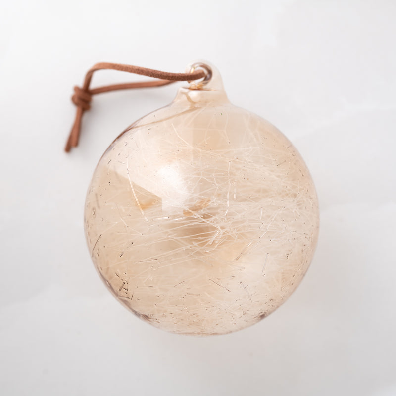 Transparent Brown Glass Ball