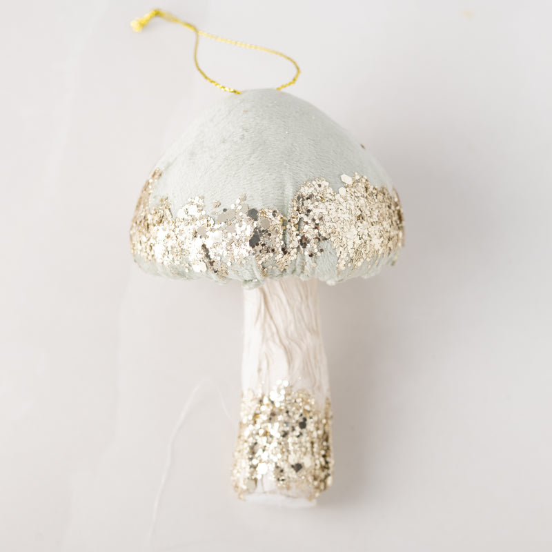 Velvet Mushroom Ornament