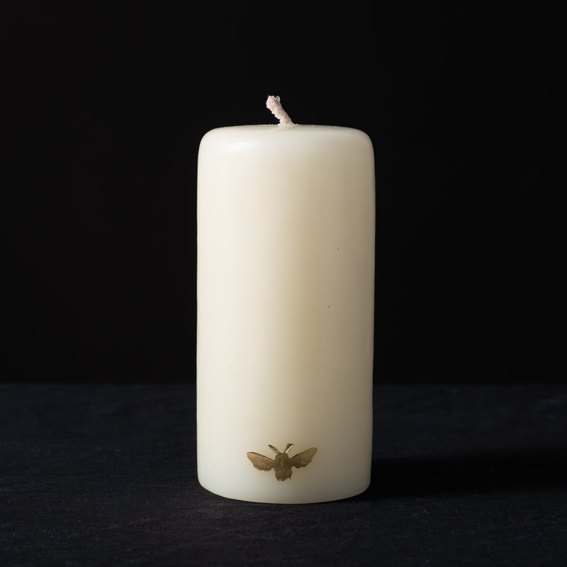 Bloom Bee Cylinder Candle 4"x8"
