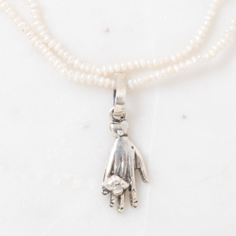 Silver and Pearl Earrings