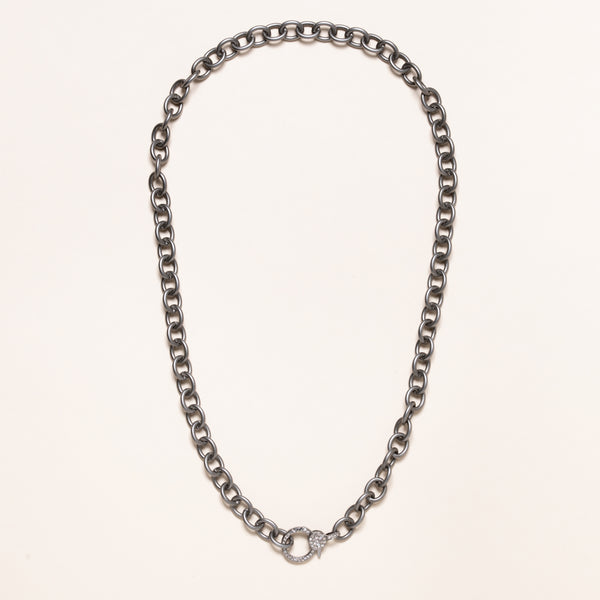 20" Silver Chain with Diamond Clasp
