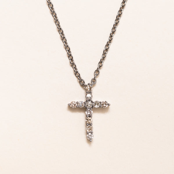 Small Silver Cross Chain