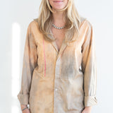 Patricia Larsen Distressed & Painted Blouse