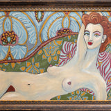 "Deco Redhead" Painting