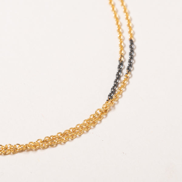 Gold Fused and Sterling SIlver Chain
