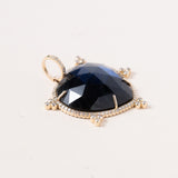Faceted Labradorite Heart Pendant