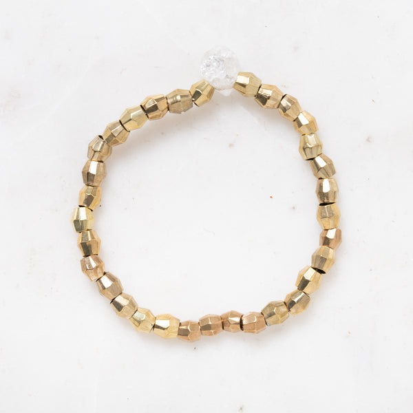 Brass with Crystal Bracelet