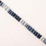 Peruvian Blue Opal Necklace with Silver and Diamond Pendant