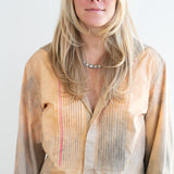 Patricia Larsen Distressed & Painted Blouse