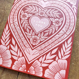 "I Love You," Greeting Card