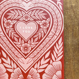 "I Love You," Greeting Card