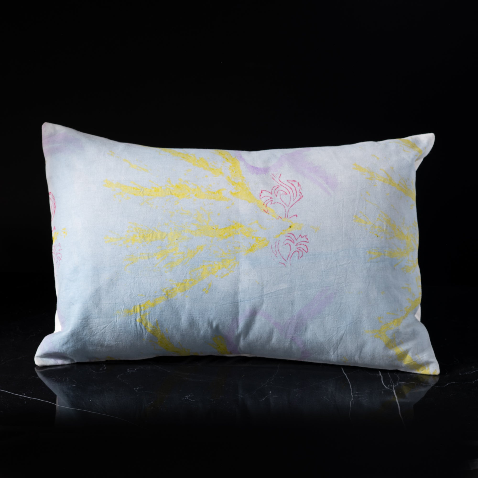 Eco Lumbar Pillow - Leaf Splatter