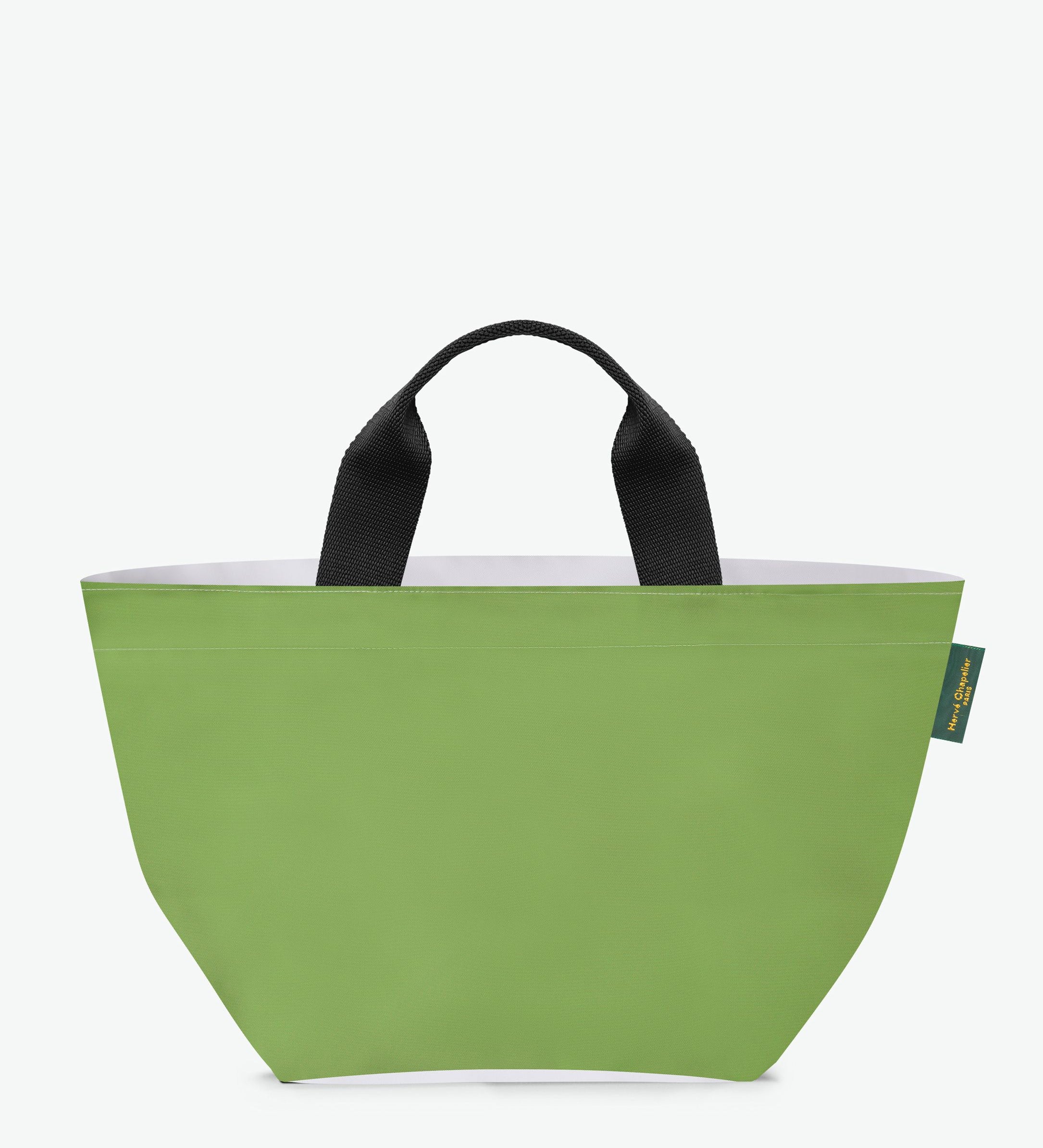 Two Tone Square Nylon Bag M
