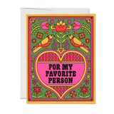 Favorite Person love greeting card