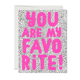 My Fave love greeting card