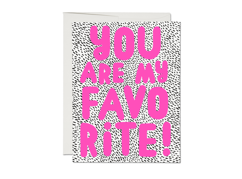 My Fave love greeting card