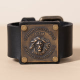 Lion King Leather Cuff Bracelet