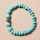 Maxillum Skull Turquoise Bracelet