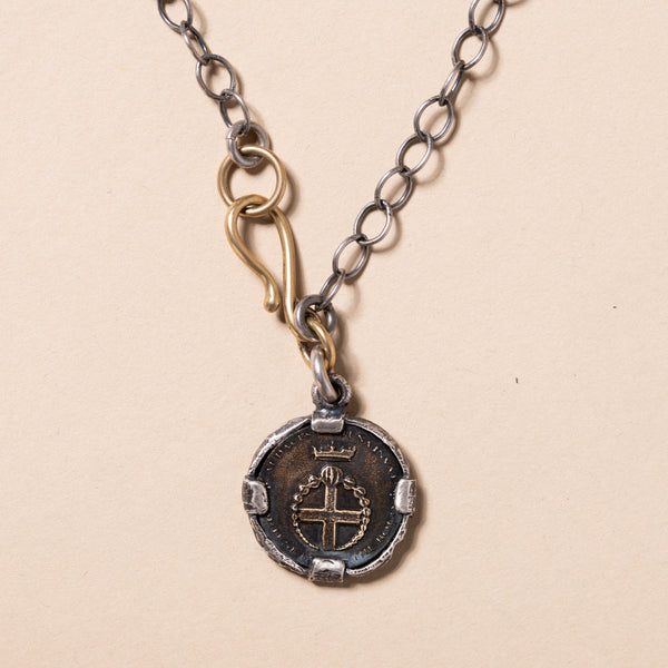 Petit Fortune Favors The Bold Coin Necklace