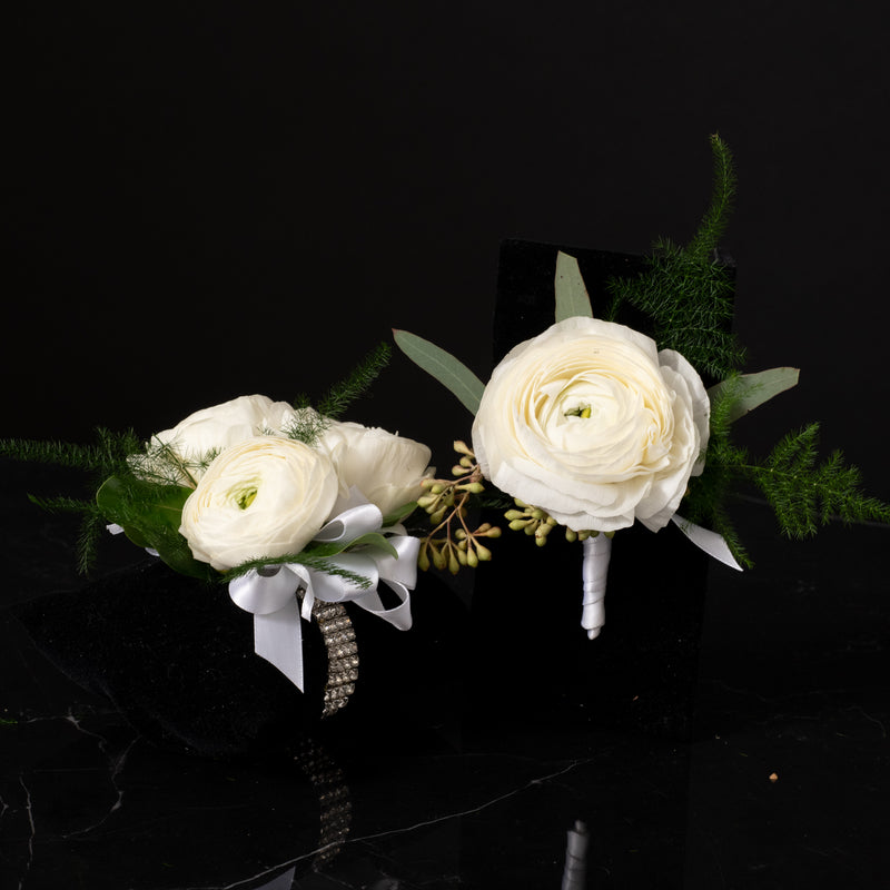 Pure - Boutonniere and Corsage