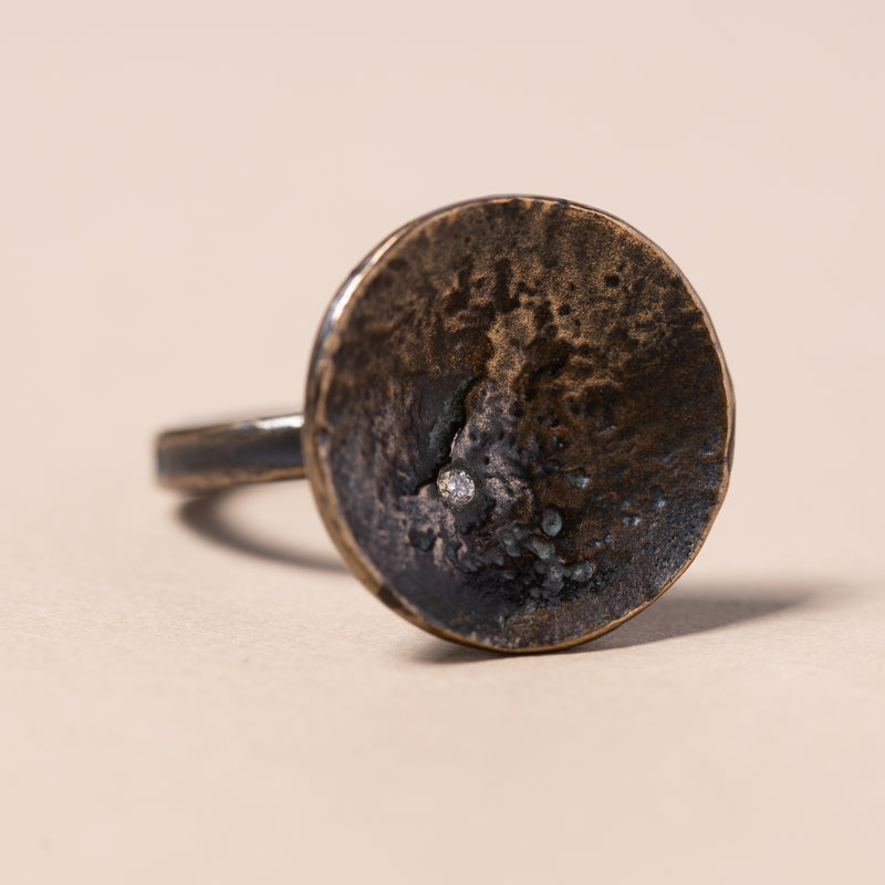 shannon koszyk large bronze disk ring 