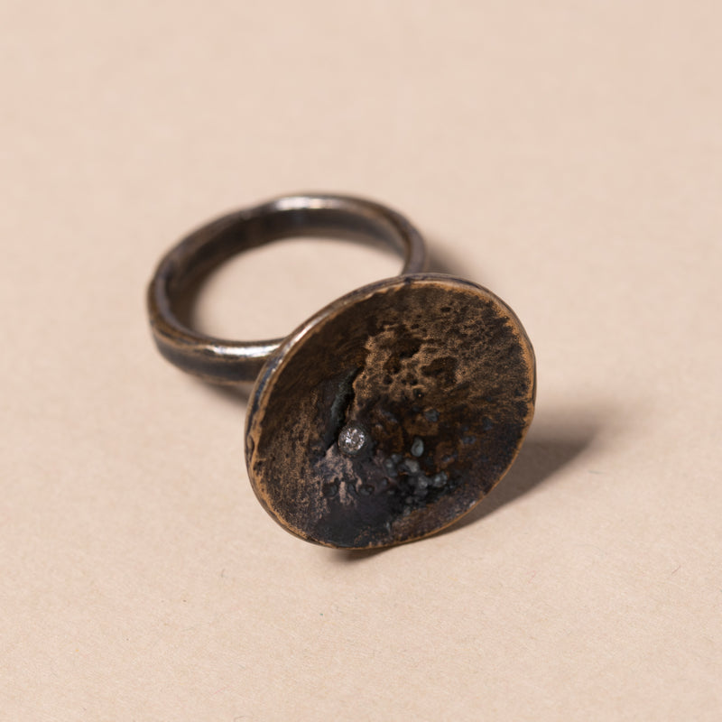 shannon koszyk large bronze disk ring 