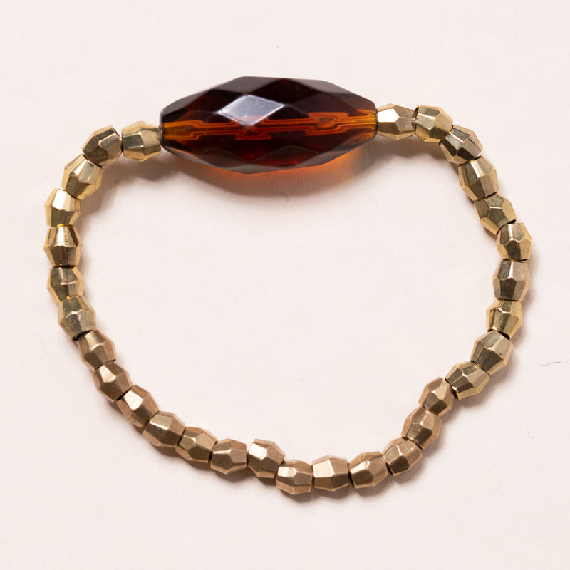 Vintage African Glass Bloom Bracelet