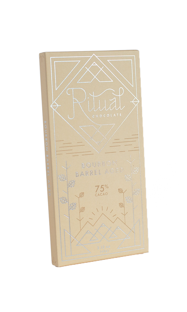 Bourbon Barrel Aged 75% Cacao Chocolate Bar
