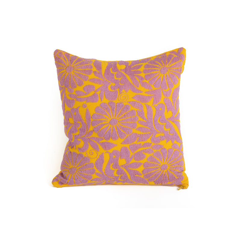 Otomi Embroidery Throw Pillow