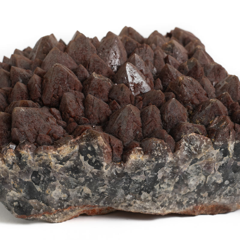 Hematite on Amethyst Cluster - Large