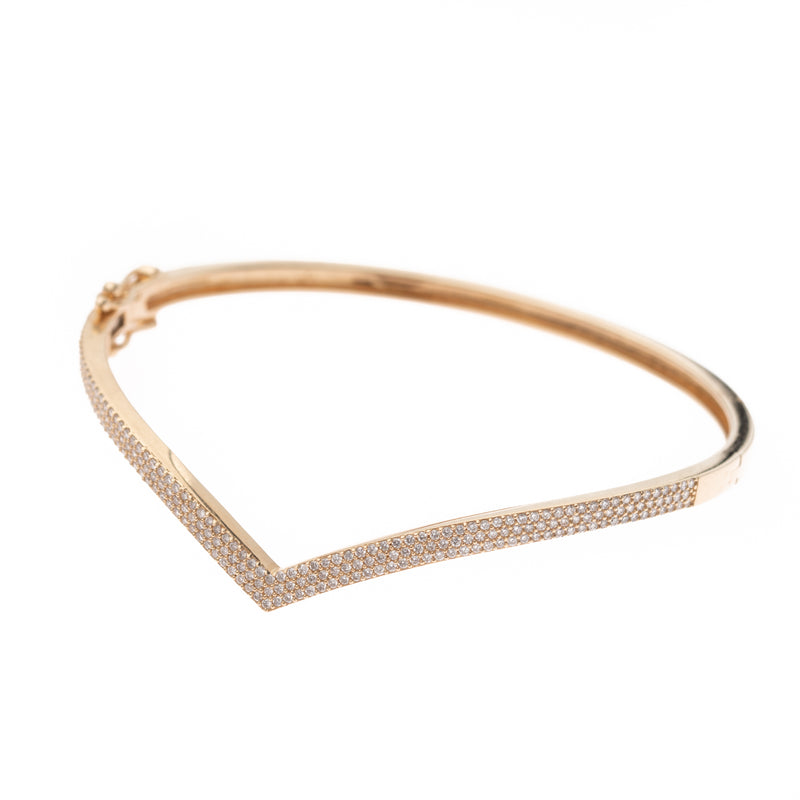 diamond V gold bracelet 