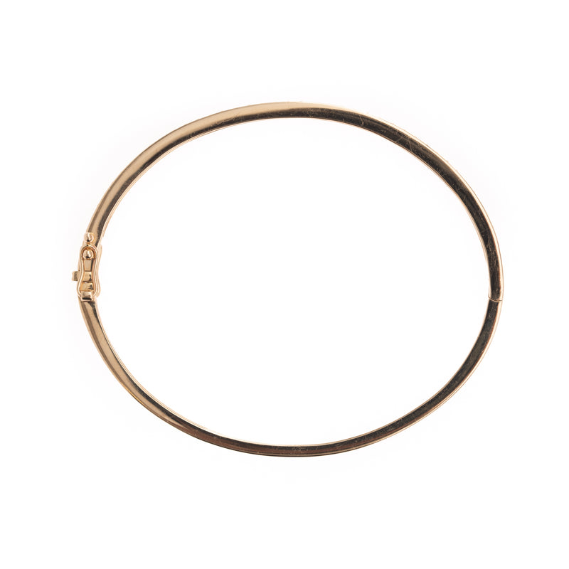 single diamond row gold bangle bracelet 