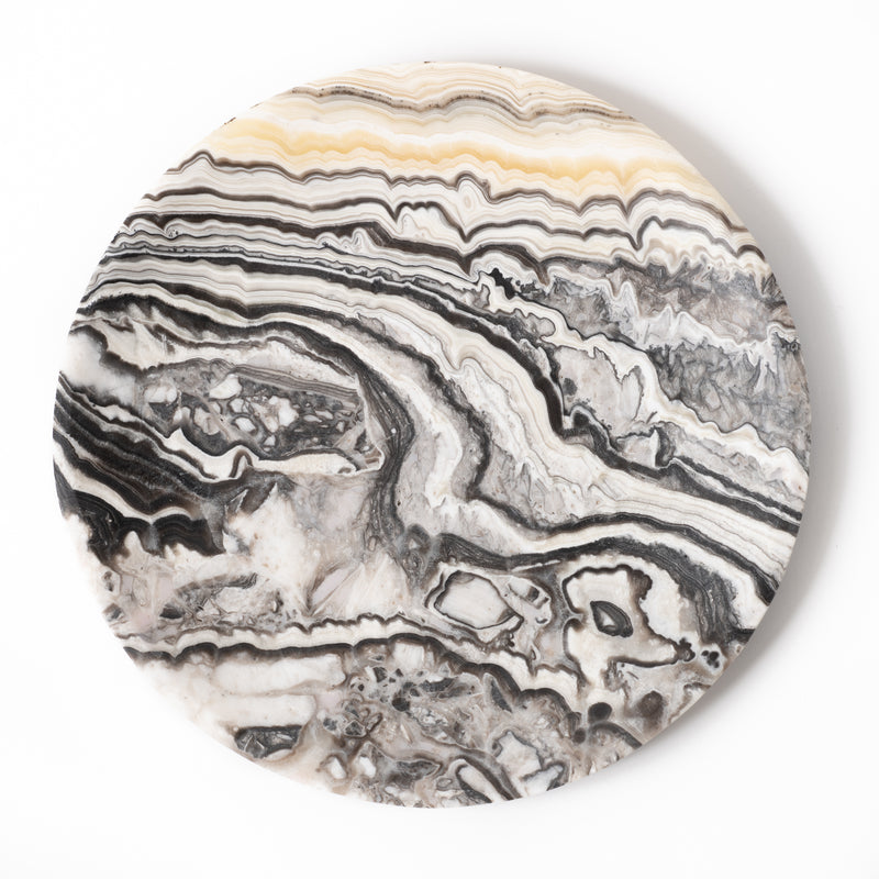 The Zebra - Black Marble and White Onyx with Marble Board