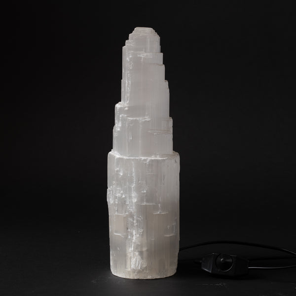 Selenite Lamp Tower