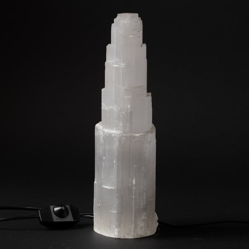 Selenite Lamp Tower