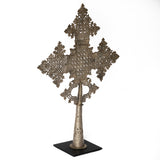 Ethiopian Coptic Cross on Stand Large