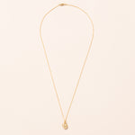 chunky 18k heart necklace artisan made 