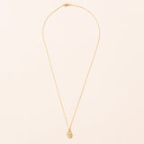 chunky 18k heart necklace artisan made 