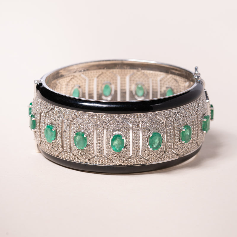Emerald and Enamel Bracelet