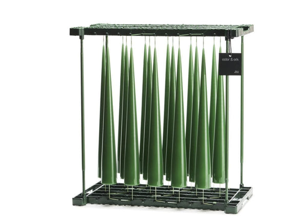 Cone Candles 34 cm - Cut Grass Matte