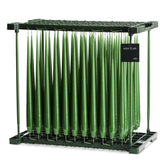SET OF TWO Taper Candles 49cm - Cut Grass Lacquer